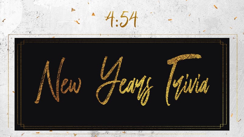 New Years Trivia Countdown
